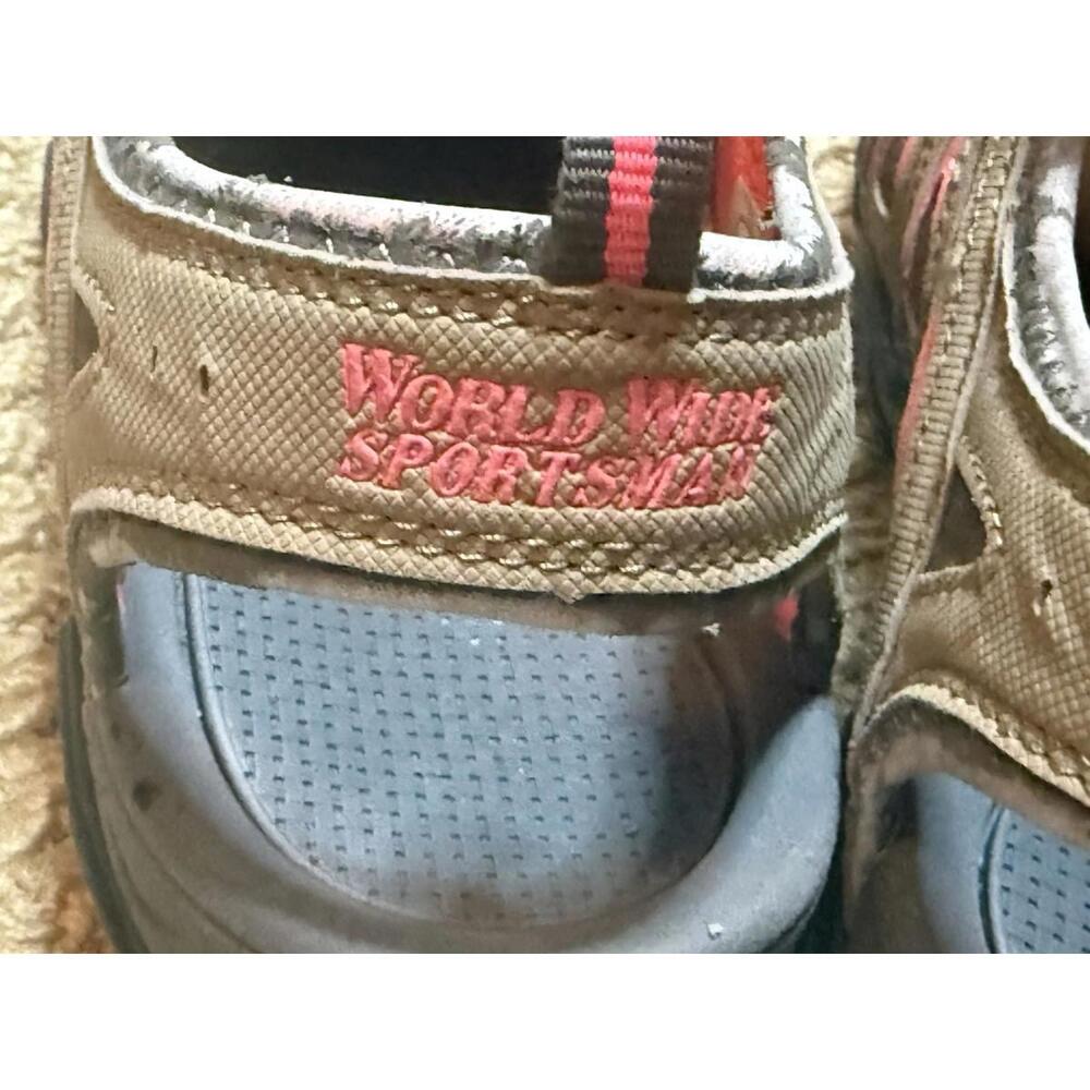 Worldwide Sportsman Hiking Shoes. Women’s Size 7. Beige & Peach. - Picture 4 of 5